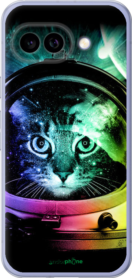 Силиконовый чехол Кот-астронавт для Google Pixel 9A - 4154u-3899 изображение 