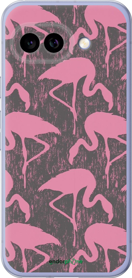 Силиконовый чехол Vintage-Flamingos для Google Pixel 9A - 4171u-3899 изображение 