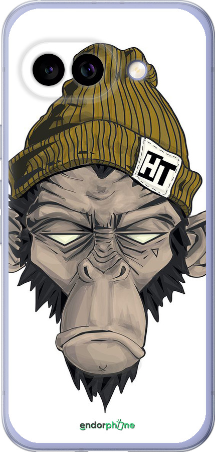 Силиконовый чехол Обезьяна в шапке для Google Pixel 9A - 4183u-3899 изображение 