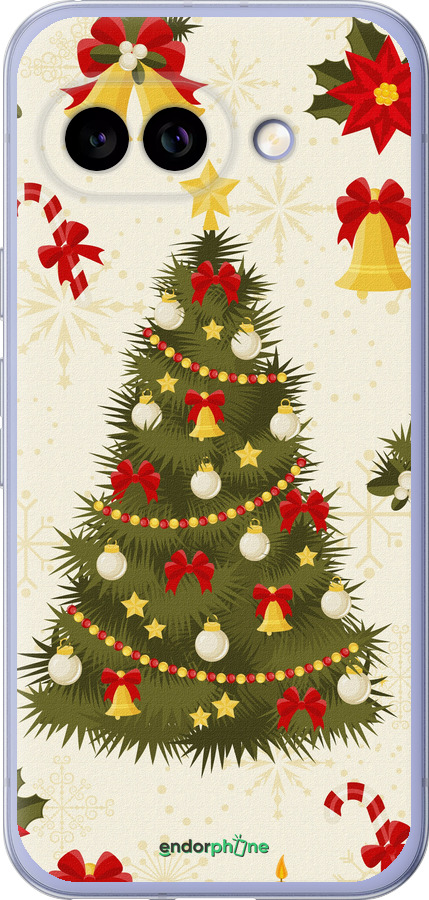 Силиконовый чехол Новогодняя елка для Google Pixel 9A - 4198u-3899 изображение 