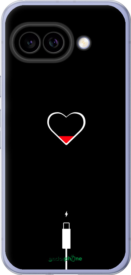 Силиконовый чехол Подзарядка сердца для Google Pixel 9A - 4274u-3899 изображение 