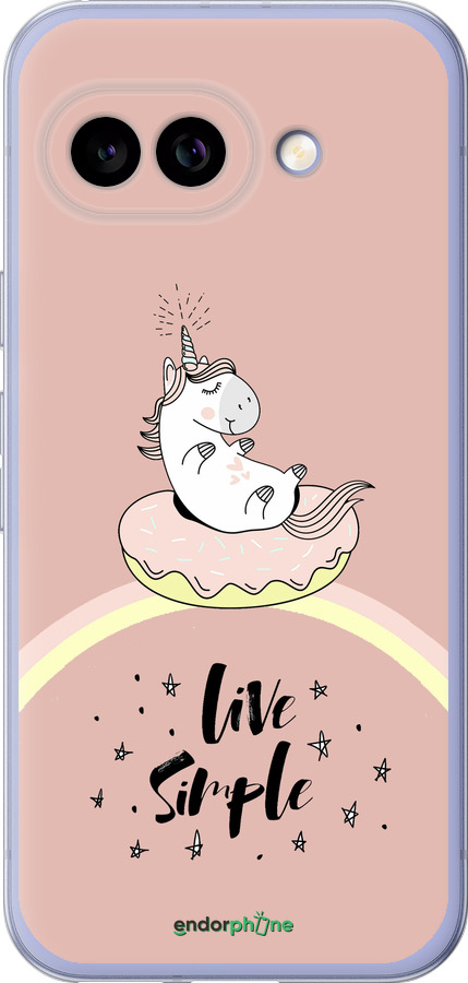 Силиконовый чехол Единорожка в пончике для Google Pixel 9A - 4282u-3899 изображение 