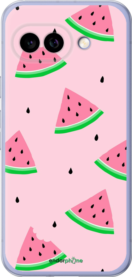 Силиконовый чехол Розовый арбуз для Google Pixel 9A - 4314u-3899 изображение 