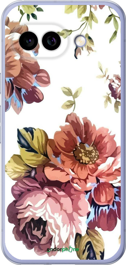Силиконовый чехол Vintage flowers для Google Pixel 9A - 4333u-3899 изображение 