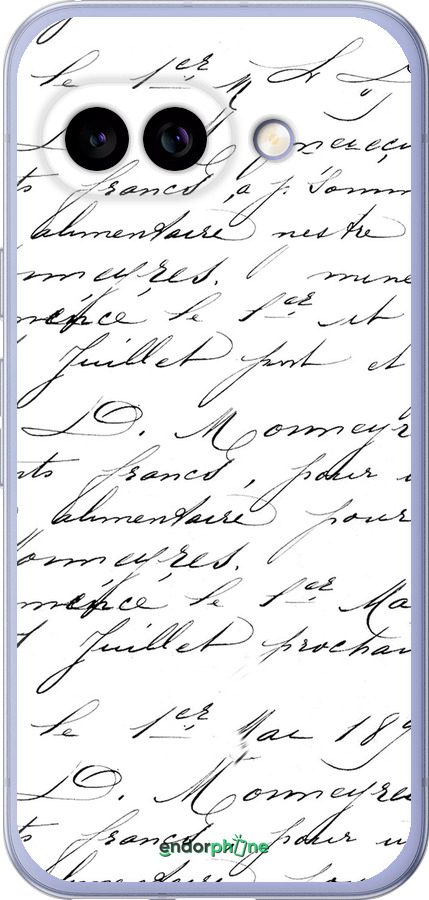 Силиконовый чехол Прописной шрифт для Google Pixel 9A - 4475u-3899 изображение 