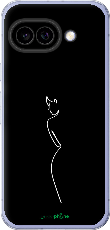 Силиконовый чехол Силуэт1 для Google Pixel 9A - 4590u-3899 изображение 