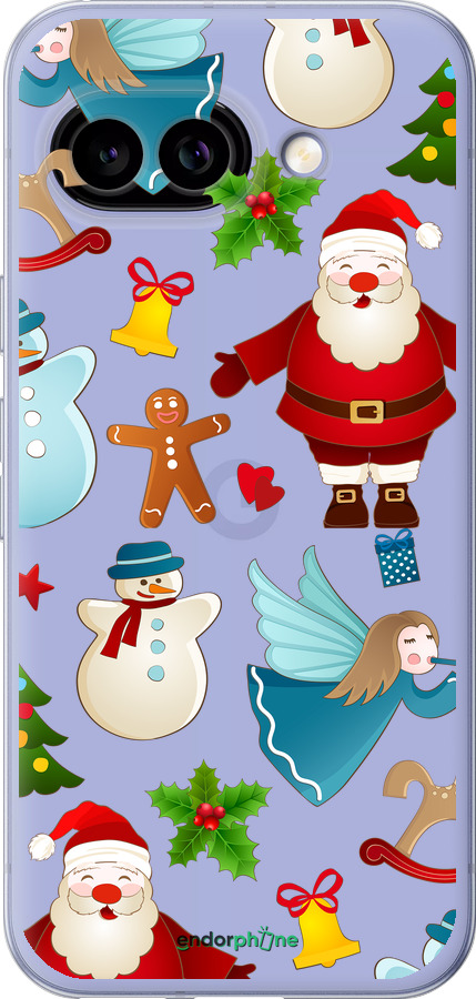 Силиконовый чехол Новогодний 1 для Google Pixel 9A - 4614u-3899 изображение 