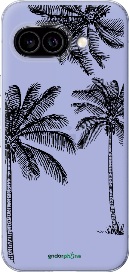 Силиконовый чехол Пальмы1 для Google Pixel 9A - 4634u-3899 изображение 