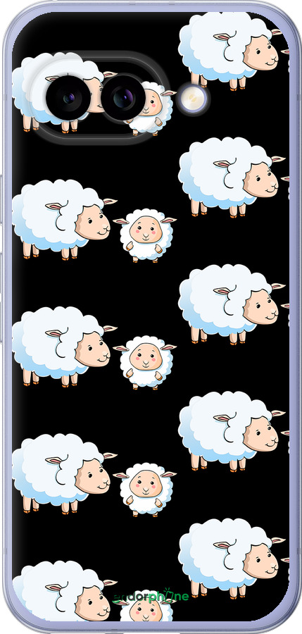 Силиконовый чехол Овечки1 для Google Pixel 9A - 4637u-3899 изображение 
