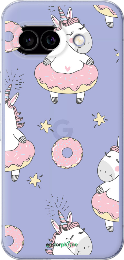 Силиконовый чехол Единорожки для Google Pixel 9A - 4659u-3899 изображение 