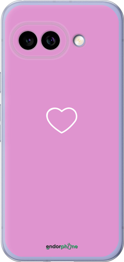 Силиконовый чехол Сердце 2 для Google Pixel 9A - 4863u-3899 изображение 