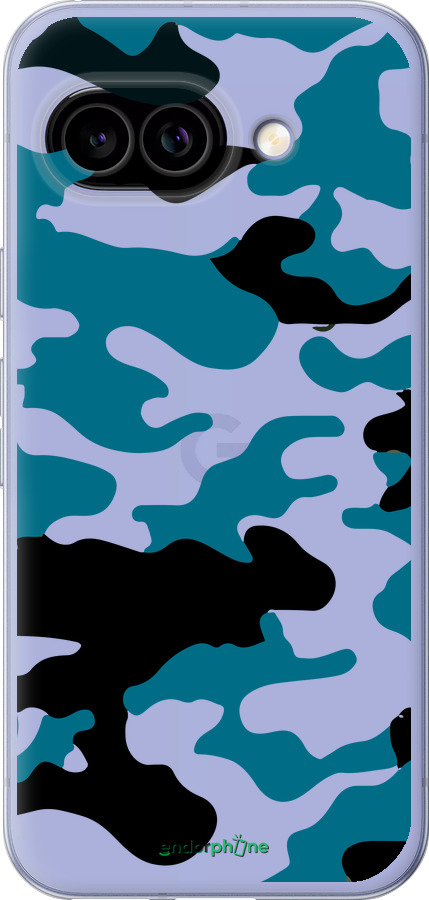 Силиконовый чехол Камуфляж прозрачный фон для Google Pixel 9A - 4877u-3899 изображение 