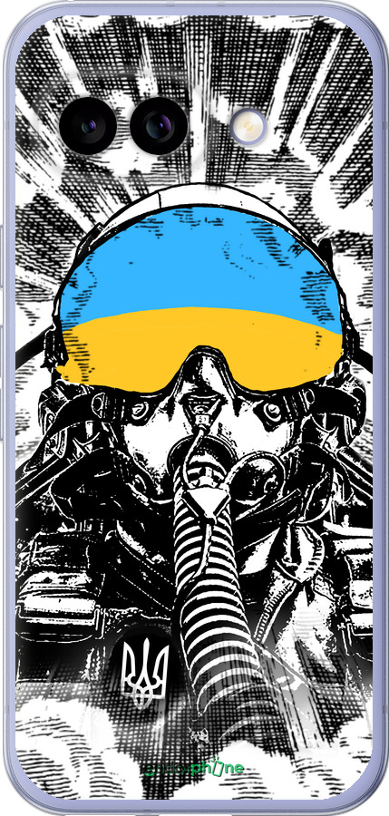 Силиконовый чехол Призрак Киева v3 для Google Pixel 9A - 5307u-3899 изображение 