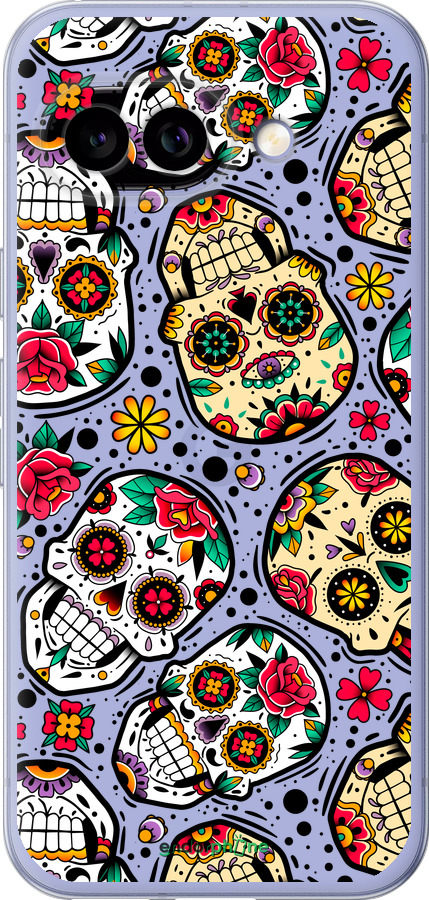 Силиконовый чехол Черепа для Google Pixel 9A - 5471u-3899 изображение 