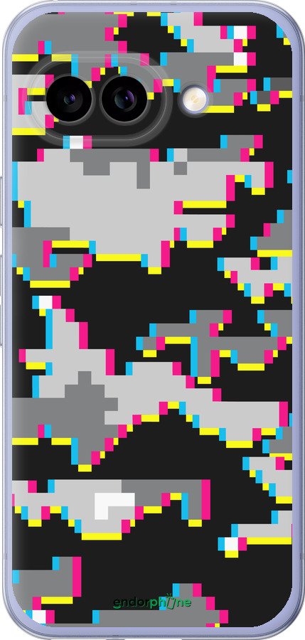 Силиконовый чехол Пиксельный камуфляж для Google Pixel 9A - 5481u-3899 изображение 