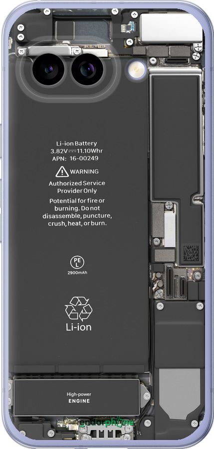 Силиконовый чехол Детали смартфона для Google Pixel 9A - 5487u-3899 изображение 