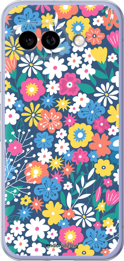 Силиконовый чехол Цветочный фон v4 для Google Pixel 9A - 5494u-3899 изображение 