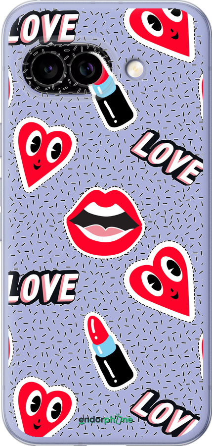 Силиконовый чехол Стикеры v3 для Google Pixel 9A - 5502u-3899 изображение 