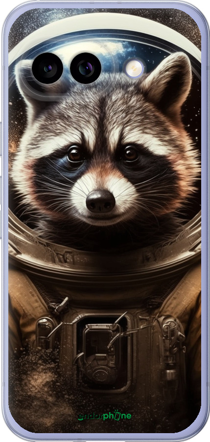 Силиконовый чехол Raccoon austronaut для Google Pixel 9A - 5581u-3899 изображение 