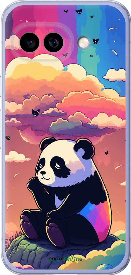Силиконовый чехол Панда в облаках для Google Pixel 9A - 5585u-3899 изображение 