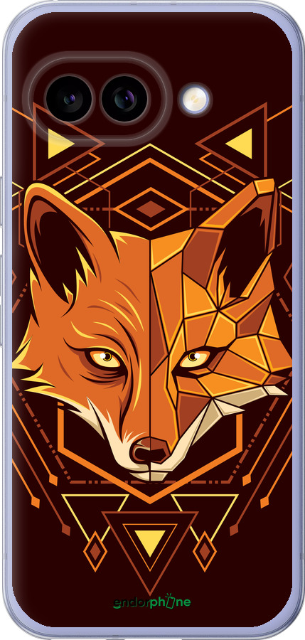 Силиконовый чехол Лиса геометрия для Google Pixel 9A - 5607u-3899 изображение 