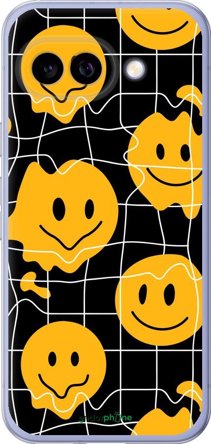 Силиконовый чехол Смайлы v3 для Google Pixel 9A - 5623u-3899 изображение 