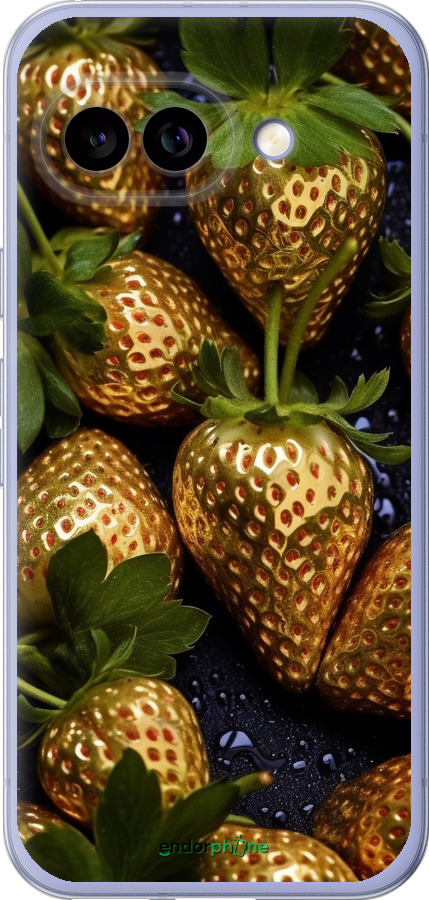 Силиконовый чехол Золотая клубника для Google Pixel 9A - 5637u-3899 изображение 