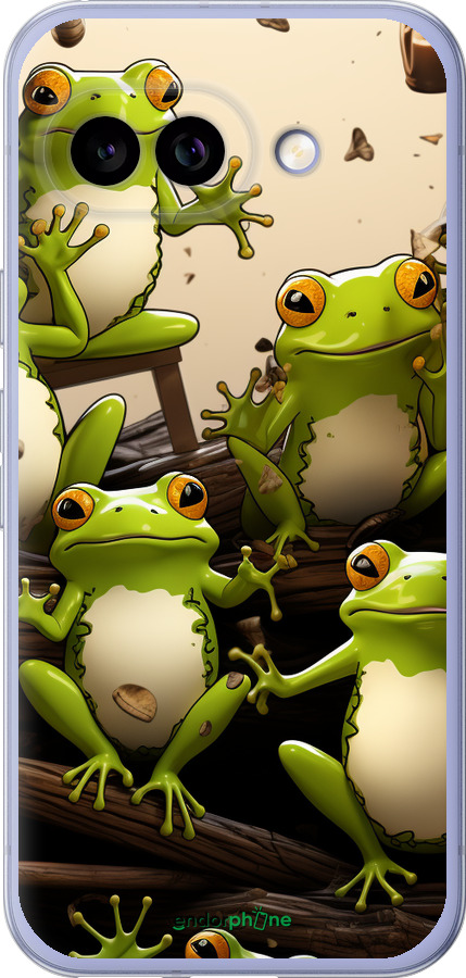 Силиконовый чехол Жабки для Google Pixel 9A - 5656u-3899 изображение 