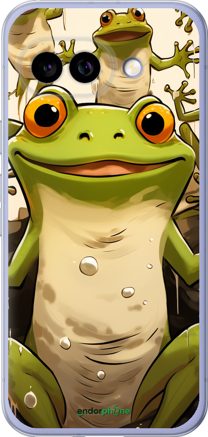 Силиконовый чехол Веселая жаба для Google Pixel 9A - 5658u-3899 изображение 