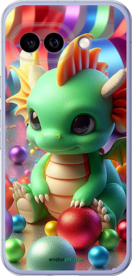Силиконовый чехол Веселый дракончик для Google Pixel 9A - 5812u-3899 изображение 