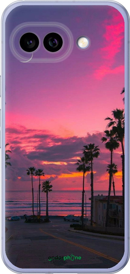 Силиконовый чехол Пальмы для Google Pixel 9A - 5873u-3899 изображение 