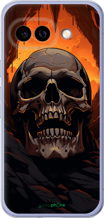 Силиконовый чехол Череп в пещере для Google Pixel 9A - 5959u-3899 изображение 