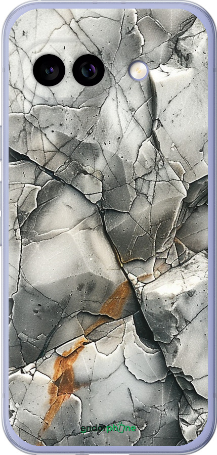 Силиконовый чехол Серый мрамор для Google Pixel 9A - 6041u-3899 изображение 