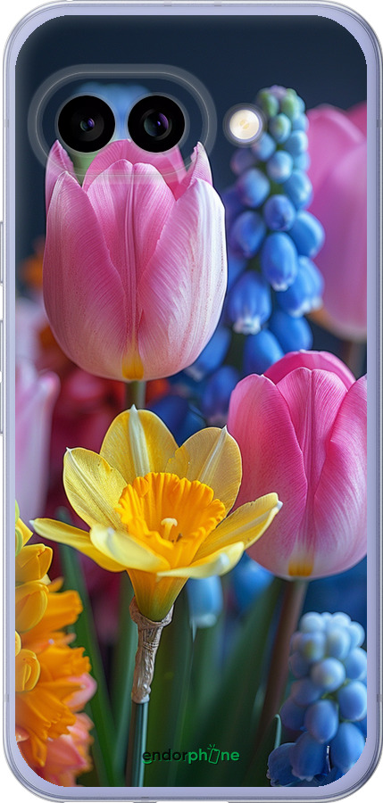 Силиконовый чехол Весенние цветы для Google Pixel 9A - 6058u-3899 изображение 