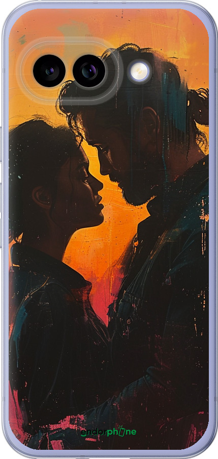 Силиконовый чехол Любовь на полотне для Google Pixel 9A - 6067u-3899 изображение 