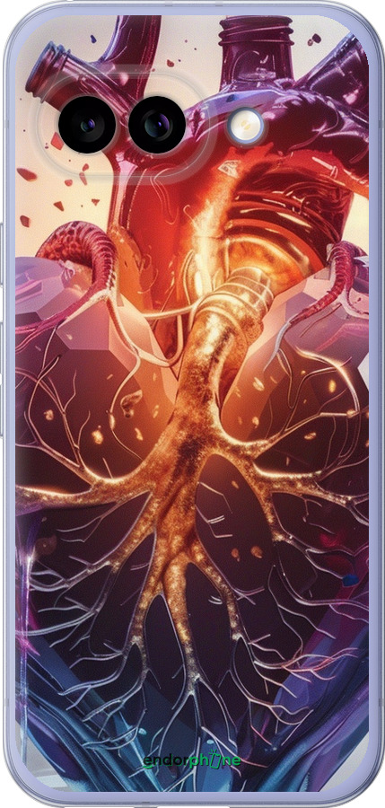 Силиконовый чехол Crystal Heart для Google Pixel 9A - 6070u-3899 изображение 