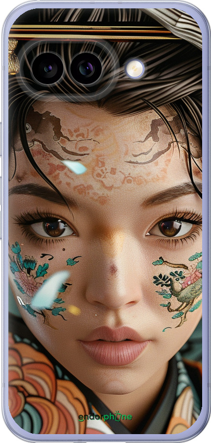 Силиконовый чехол Взгляд души самурая для Google Pixel 9A - 6076u-3899 изображение 