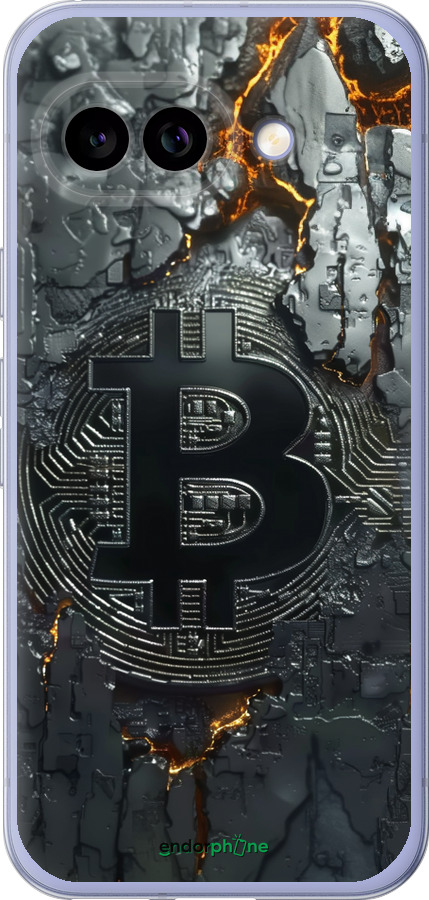 Силиконовый чехол Раскаленный биткойн для Google Pixel 9A - 6091u-3899 изображение 