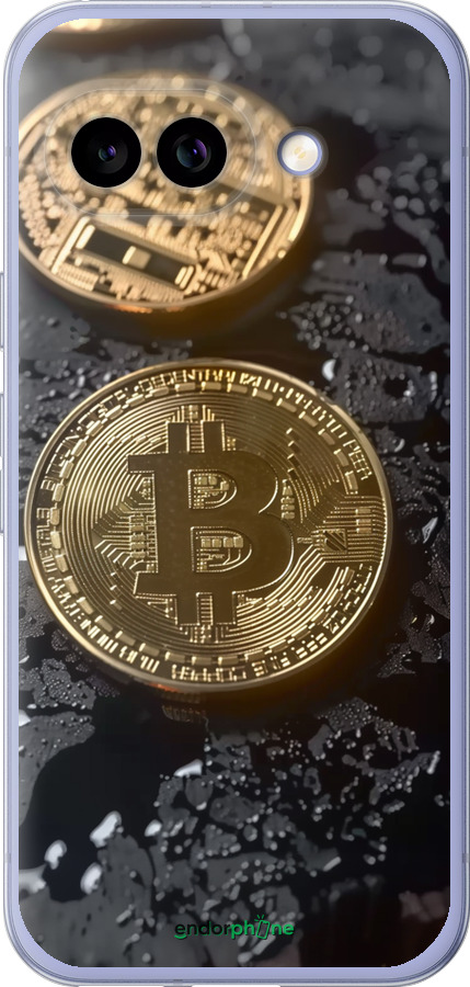 Силіконовий чехол Вулканійчний Bitcoin для Google Pixel 9A - 6092u-3899 изображение 