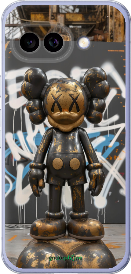 Силиконовый чехол Bronze kaws v3 для Google Pixel 9A - 6099u-3899 изображение 