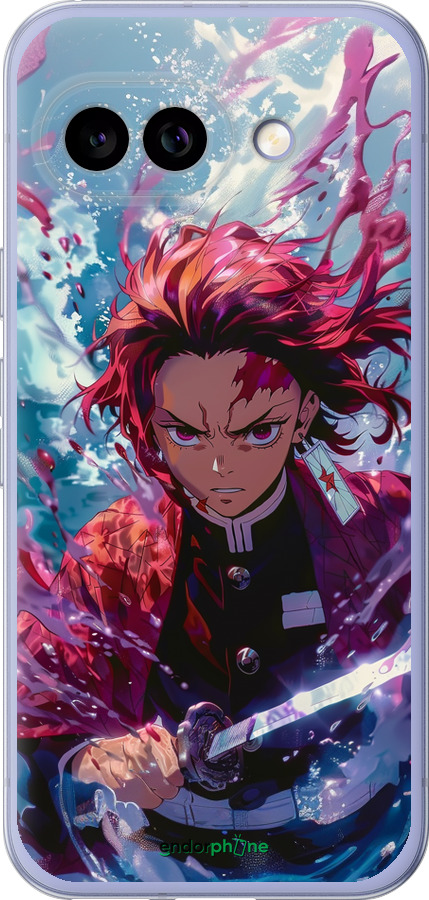Силиконовый чехол Танджиро Камадо: Клинок рассекающий демонов для Google Pixel 9A - 6111u-3899 изображение 