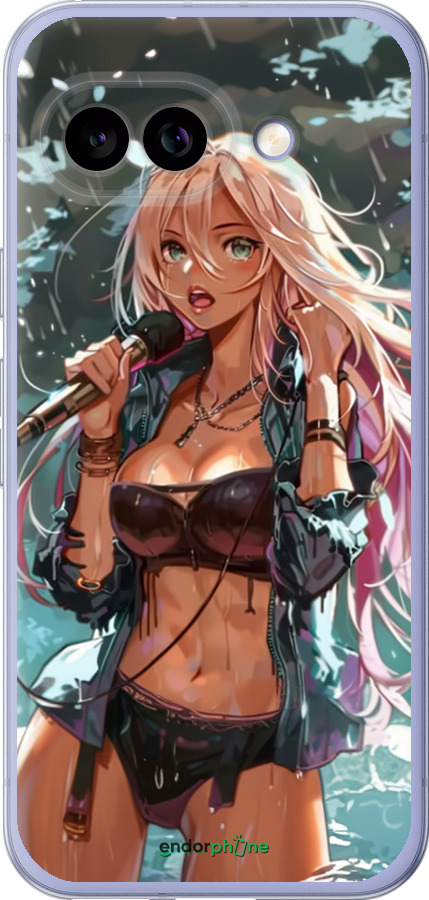 Силиконовый чехол Аниме-звезда под водопадом для Google Pixel 9A - 6121u-3899 изображение 