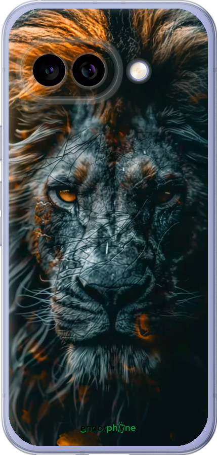 Силиконовый чехол Лев в сумерках для Google Pixel 9A - 6154u-3899 изображение 