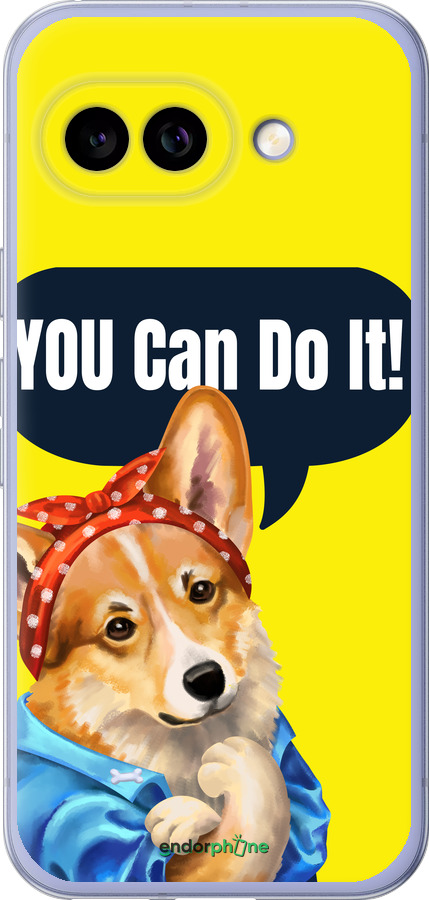 Силиконовый чехол чехол с корги You Can Do It для Google Pixel 9A - 6184u-3899 изображение 
