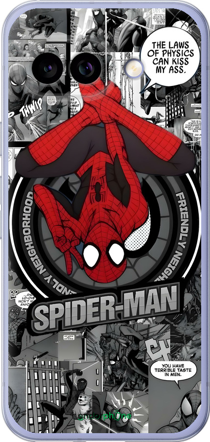 Силиконовый чехол Человек паук для Google Pixel 9A - 6279u-3899 изображение 