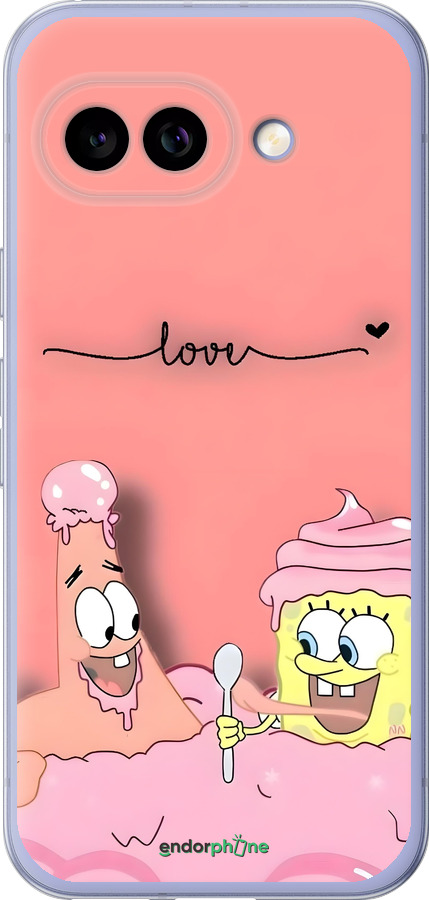 Силіконовий чехол Спанч Боб для Google Pixel 9A - 6282u-3899 изображение 