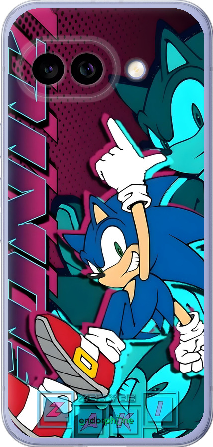 Силиконовый чехол Соник для Google Pixel 9A - 6284u-3899 изображение 