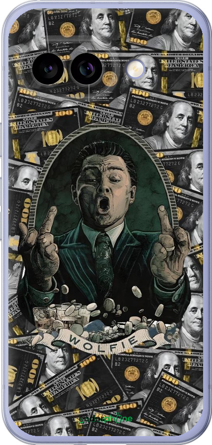 Силиконовый чехол Волк с валл стрит для Google Pixel 9A - 6287u-3899 изображение 