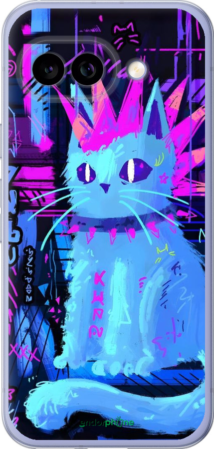 Силиконовый чехол Кот панк для Google Pixel 9A - 6311u-3899 изображение 