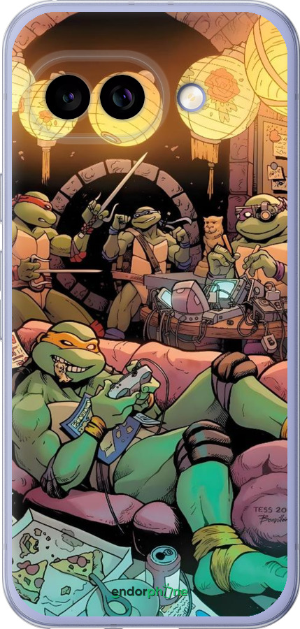 Силиконовый чехол Черепашки нинзя для Google Pixel 9A - 6346u-3899 изображение 